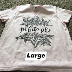 Pi Beta Phi V Neck T Shirt